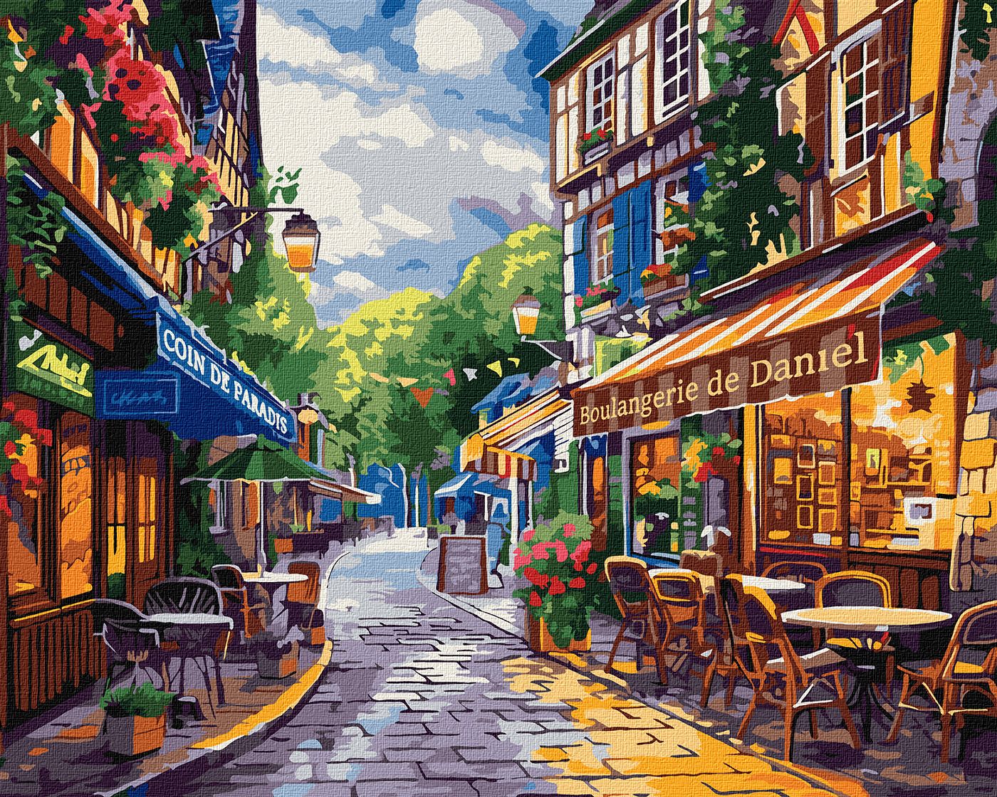 Картина по номерам Ideyka Улица во Франции ©art_selena_ua 40х50 см (KHO3651) - Фото 1