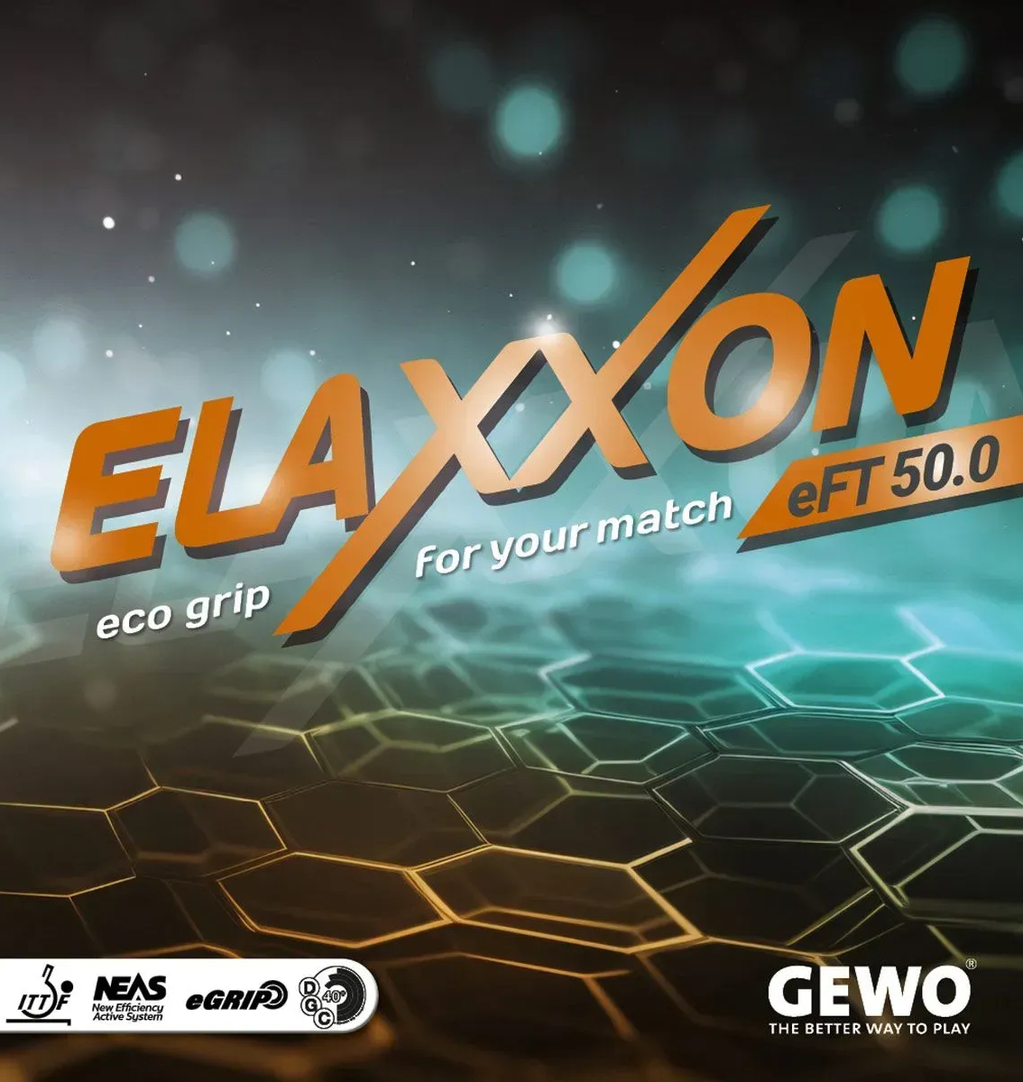 Накладка для ракетки Gewo Elaxxon eFT 50.0 2.1 Black (11373910021) - Фото 1