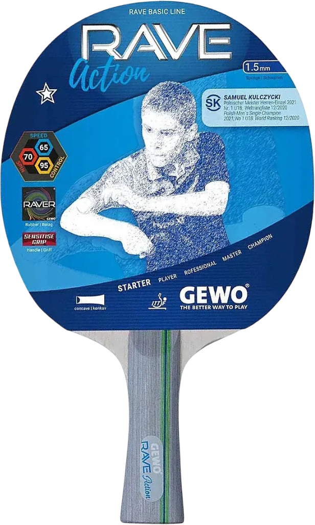 Ракетка для настільного тенісу Gewo Rave Action FL (860000001) - Фото 1