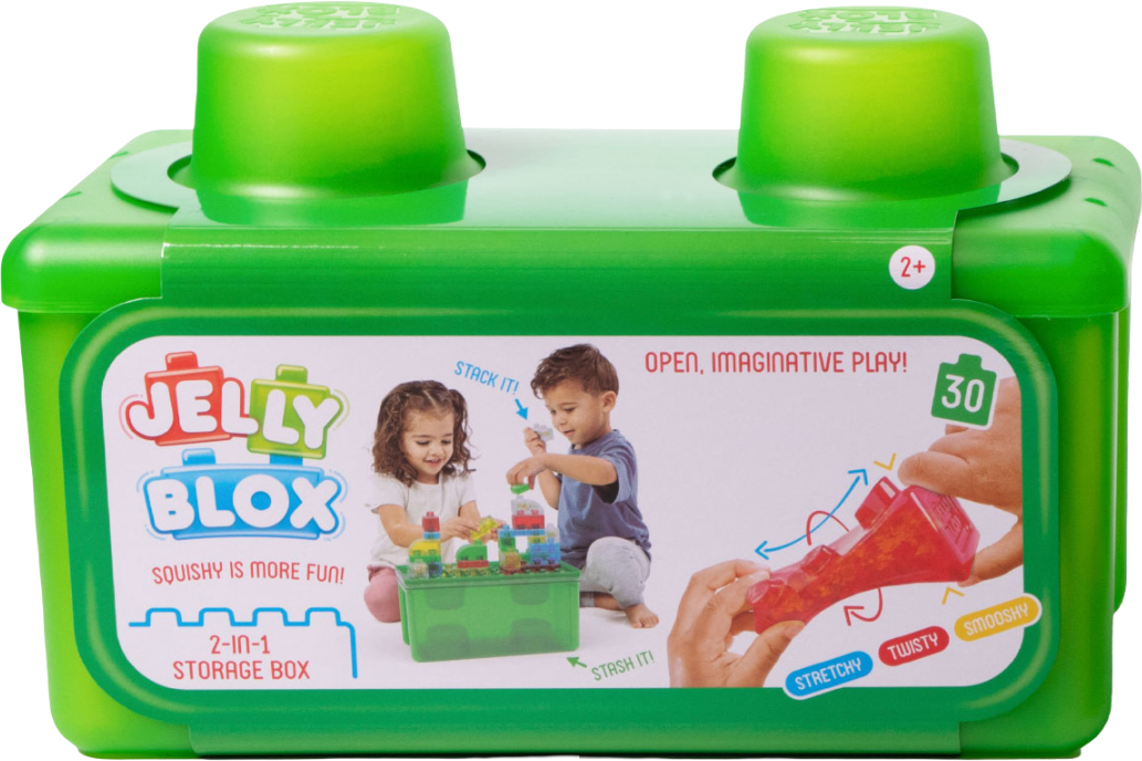 М'який конструктор для малюків Jelly Blox сенсорний У КЕЙСІ 2 В 1: БУДУЙ-СКЛАДАЙ (931693) - Фото 1