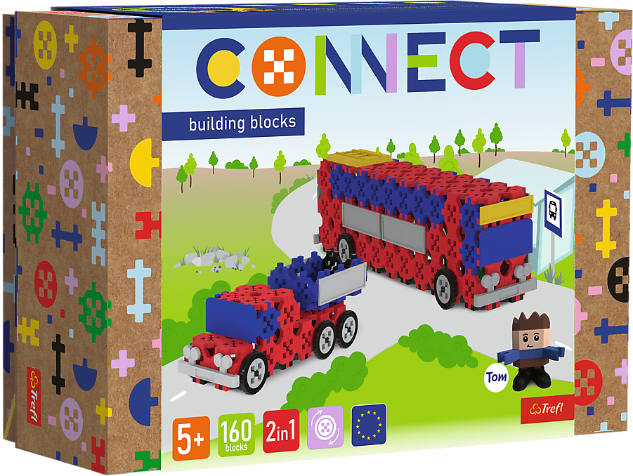 Пазли (5-7 років) Trefl Connect 2в1 160 дет. (19737) - Фото 1
