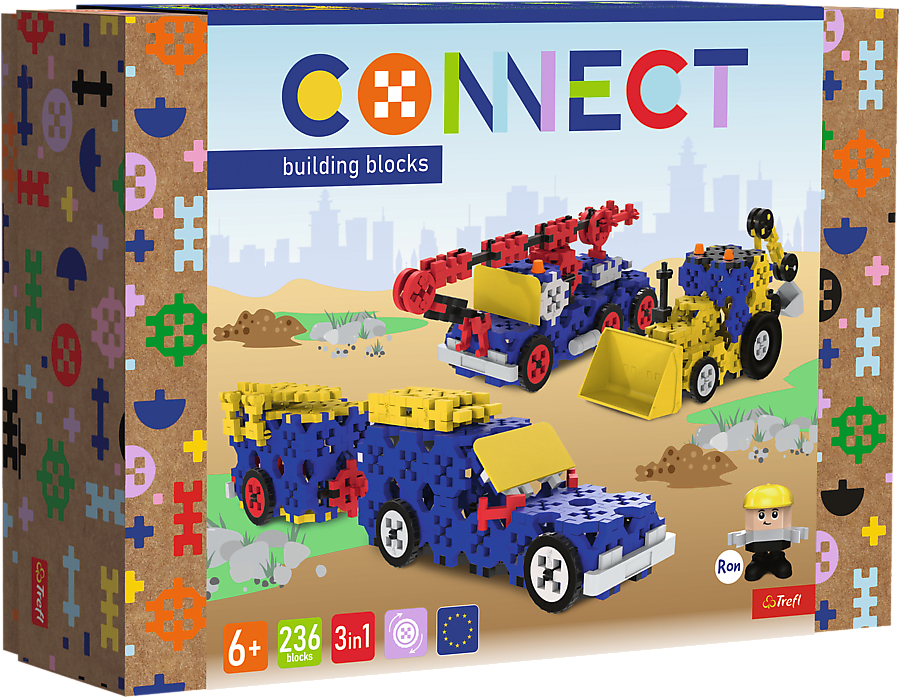 Пазли (5-7 років) Trefl Connect 3в1 236 дет. (19799) - Фото 1