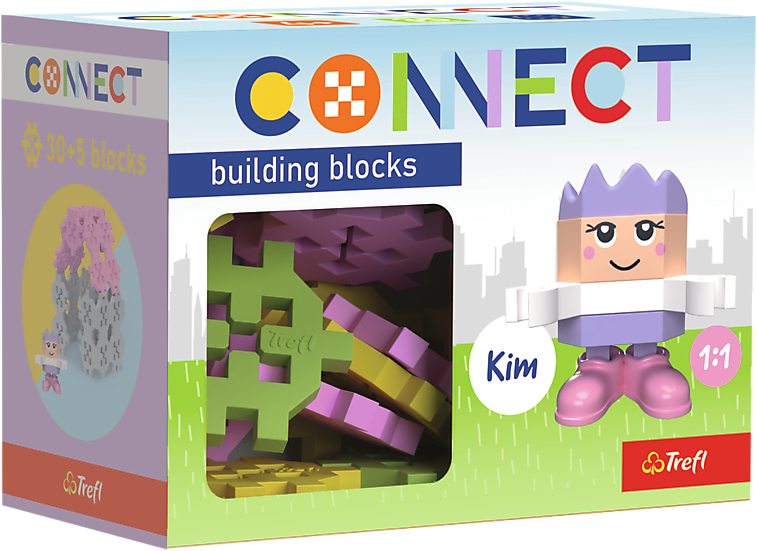 Пазли (3-4 роки) Trefl Connect 35 дет. з ігровою фігуркою Kim (20030) - Фото 1