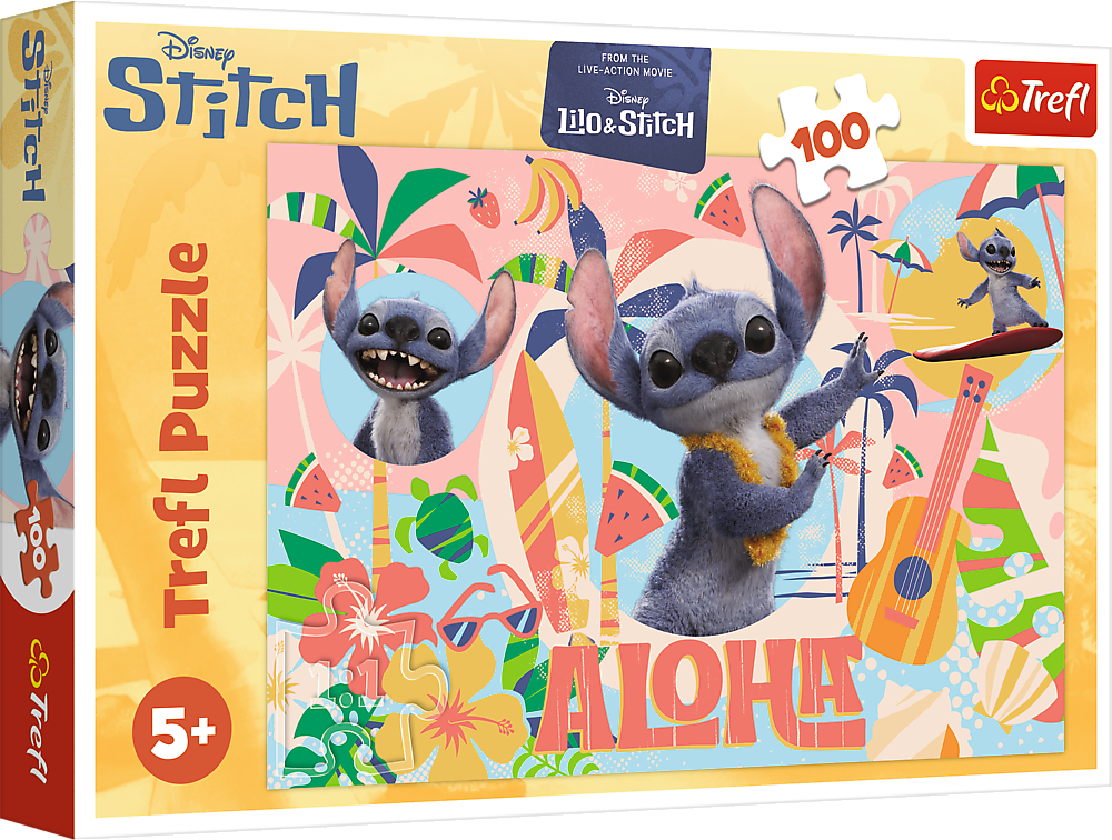 Купити Пазли (5-7 років) Trefl Disney Stitch The Movie Стіч та друзі 100 ел. (5900511164954) - Фото 1 Пазли (5-7 років) Trefl Disney Stitch The Movie Стіч та друзі 100 ел. (5900511164954) - Фото 1