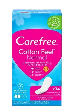 Прокладки ежедневные Carefree Мягкость Облака и Свежий аромат 34 шт. (8002110312365) - Фото 1