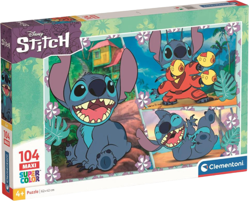 Купити Пазли (3-4 роки) Clementoni Stitch серія MAXI 104 ел. (23776) - Фото 1 Пазли (3-4 роки) Clementoni Stitch серія MAXI 104 ел. (23776) - Фото 1