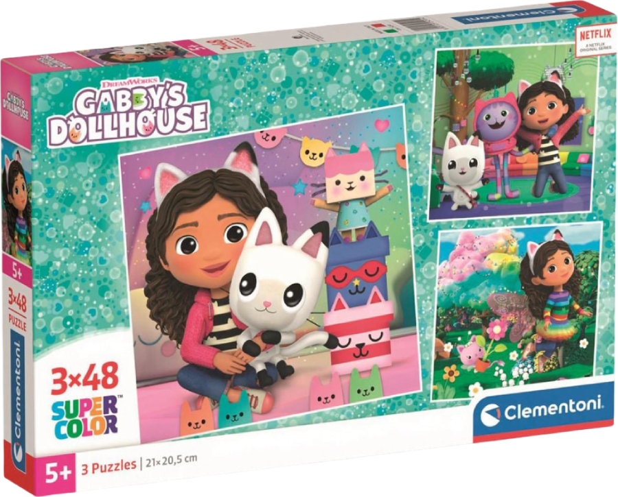 Купити Пазли (5-7 років) Clementoni Gabby`s Dollhouse 3 шт. по 48 ел. (25295) - Фото 1 Пазли (5-7 років) Clementoni Gabby`s Dollhouse 3 шт. по 48 ел. (25295) - Фото 1