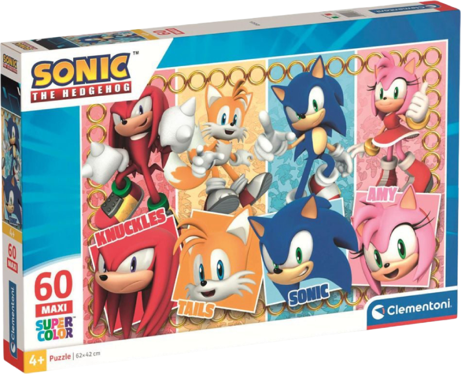 Купити Пазли (3-4 роки) Clementoni Sonic серія MAXI 60 ел. (26073) - Фото 1 Пазли (3-4 роки) Clementoni Sonic серія MAXI 60 ел. (26073) - Фото 1