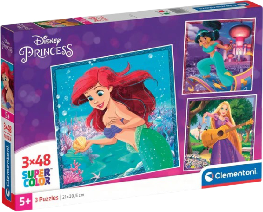 Купити Пазли (5-7 років) Clementoni Disney Princess 3 шт. по 48 ел. (25304) - Фото 1 Пазли (5-7 років) Clementoni Disney Princess 3 шт. по 48 ел. (25304) - Фото 1