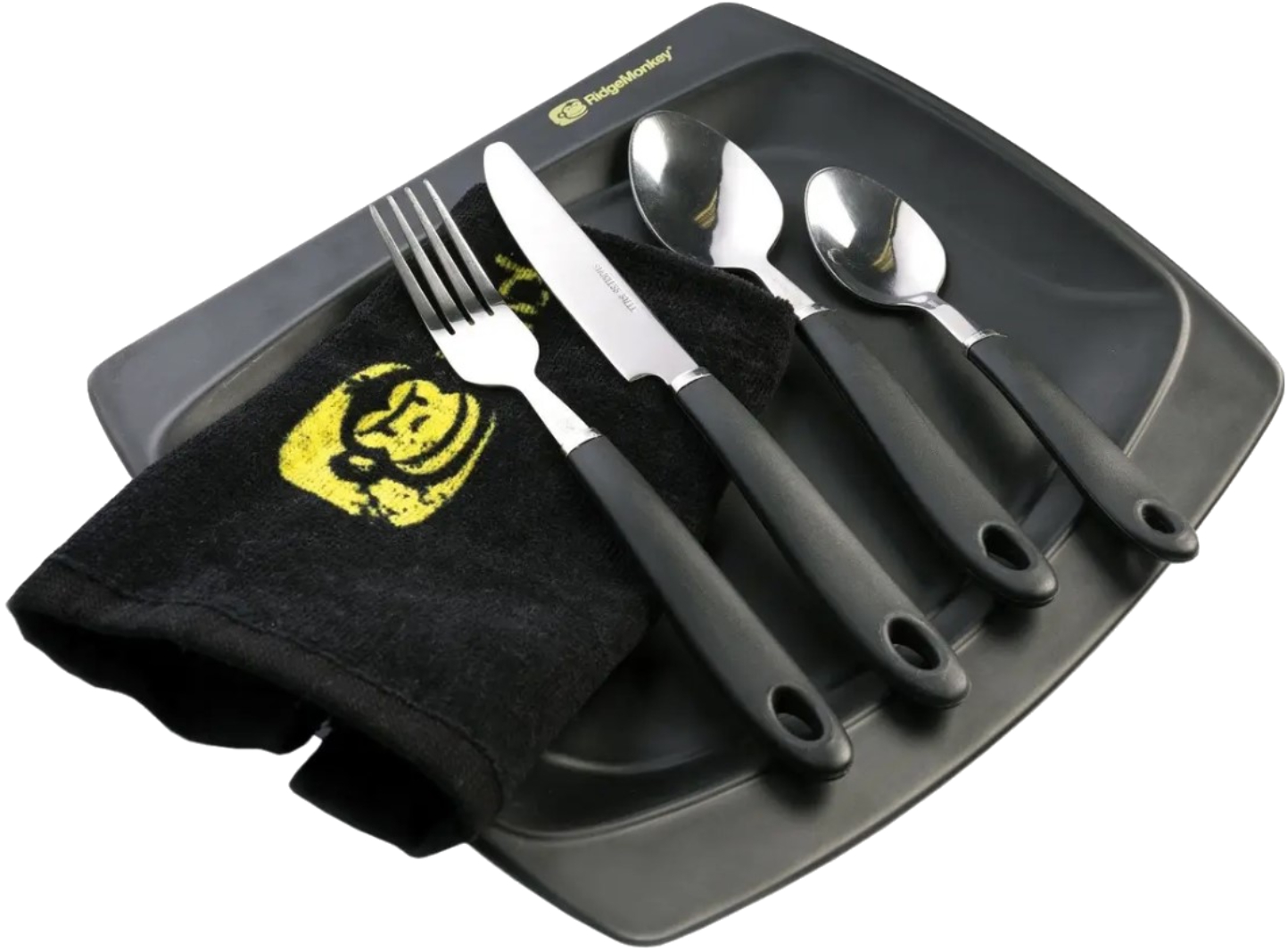 Купить Набор столовых приборов RidgeMonkey SQ DLX Large Plate Set (91680144) - Фото 1 Набор столовых приборов RidgeMonkey SQ DLX Large Plate Set (91680144) - Фото 1