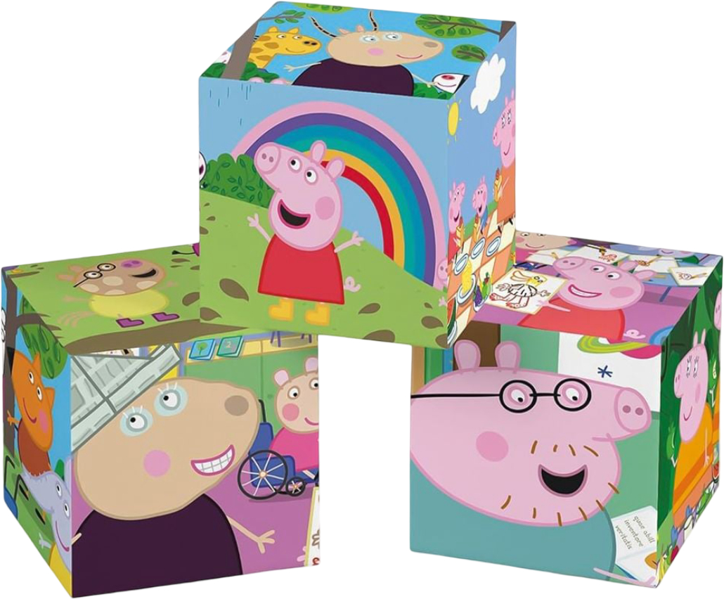 Купити Кубики Clementoni Peppa Pig 12 ел. (41195) - Фото 1 Кубики Clementoni Peppa Pig 12 ел. (41195) - Фото 1