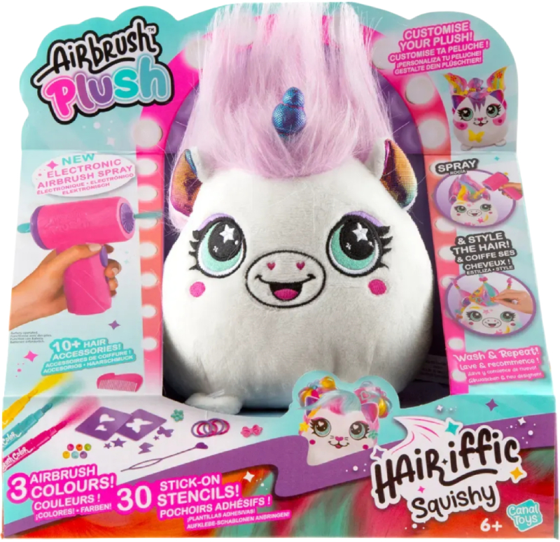 Купити Набір для декупажу та розпису Canal Toys DIY AIRBRUSH PLUSH - Hair'iffic Зроби зачіску - Принцеса (AIR040/1) - Фото 1 Набір для декупажу та розпису Canal Toys DIY AIRBRUSH PLUSH - Hair'iffic Зроби зачіску - Принцеса (AIR040/1) - Фото 1