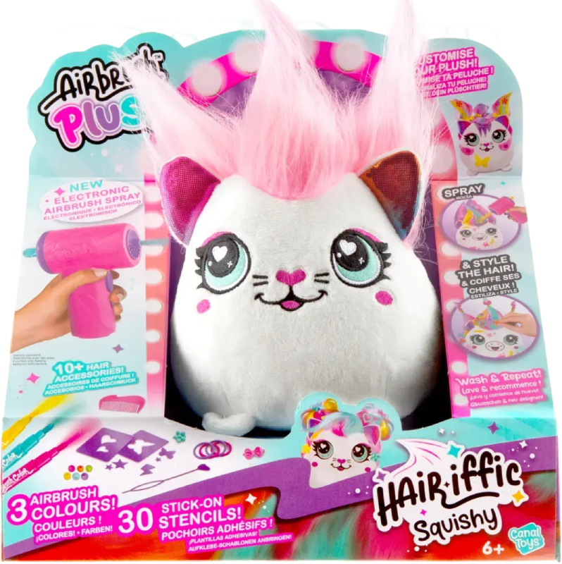 Купити Набір для декупажу та розпису Canal Toys DIY AIRBRUSH PLUSH - Hair'iffic Зроби зачіску -  Серденько (AIR040/2) - Фото 1 Набір для декупажу та розпису Canal Toys DIY AIRBRUSH PLUSH - Hair'iffic Зроби зачіску -  Серденько (AIR040/2) - Фото 1