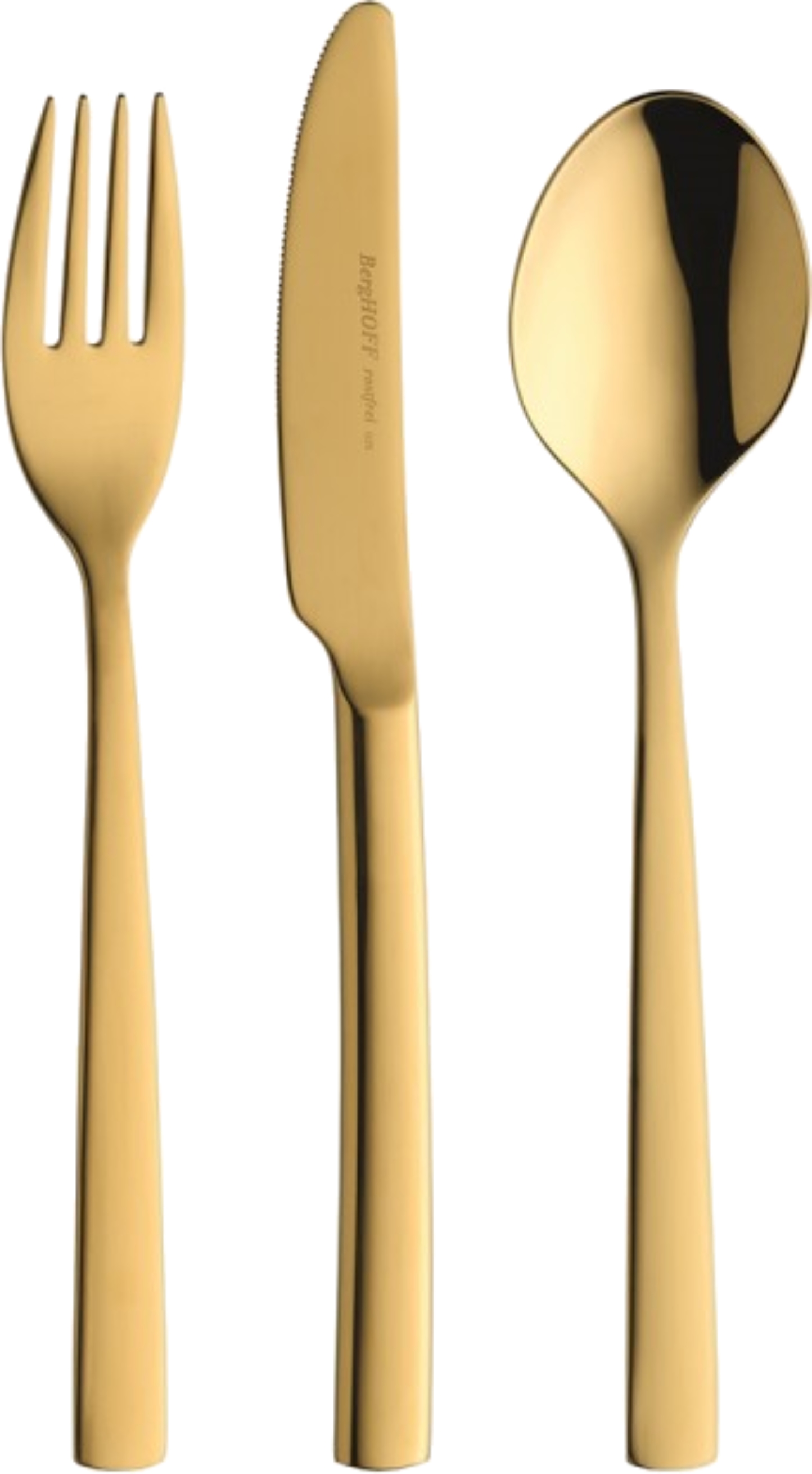 Купити Набір столових приборів Berghoff 8501917 Pure Gold 3 пр. - Фото 1 Набір столових приборів Berghoff 8501917 Pure Gold 3 пр. - Фото 1