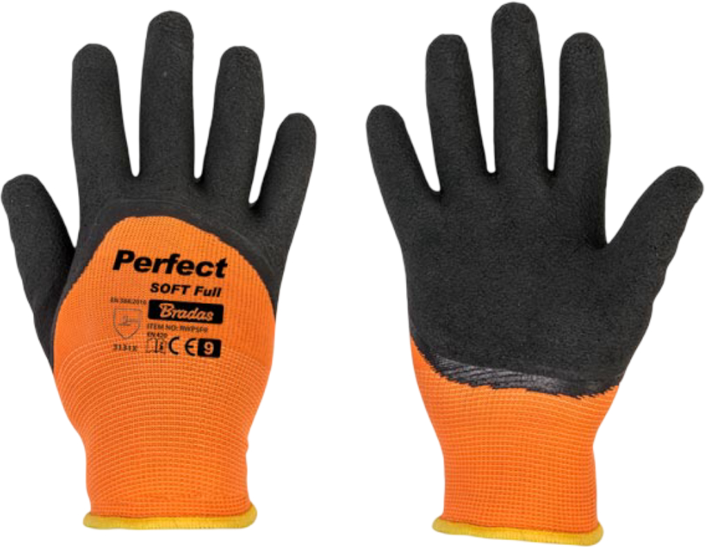Купить Перчатки садовые BRADAS Perfect Soft Full с латексным покрытием размер 10 Оранжевые с серым (RWPSF10) - Фото 1 Перчатки садовые BRADAS Perfect Soft Full с латексным покрытием размер 10 Оранжевые с серым (RWPSF10) - Фото 1