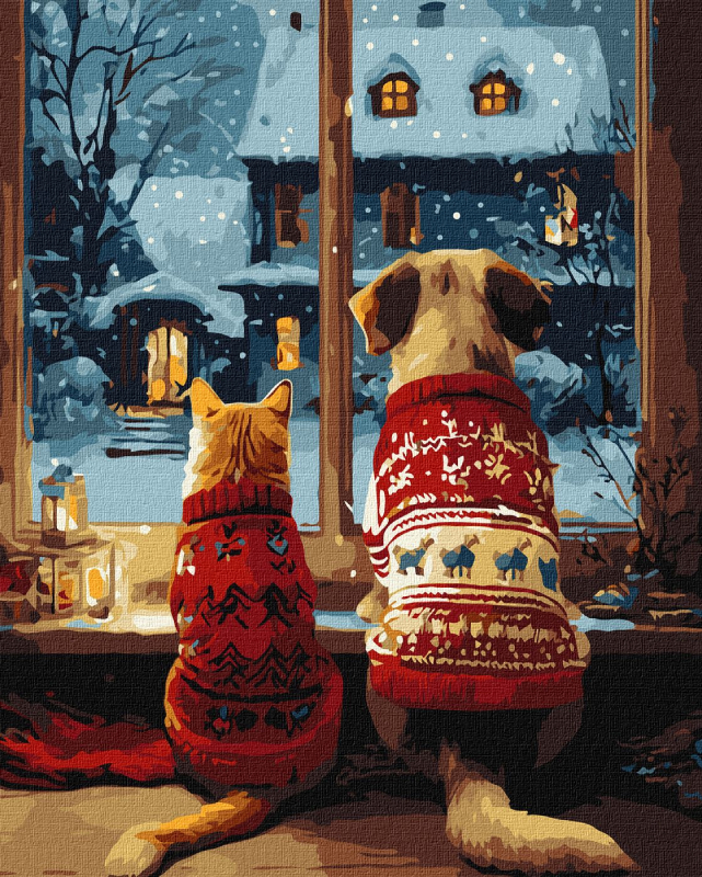 Картина за номерами Ideyka Затишок пухнастиків 40х50 (KHO6834) - Фото 1