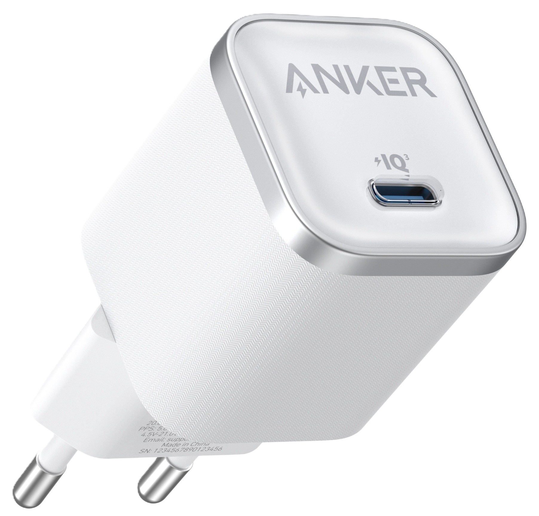 Сетевое зарядное устройство Anker Nano Charger 45W USB-C White (A2692L21) - Фото 1