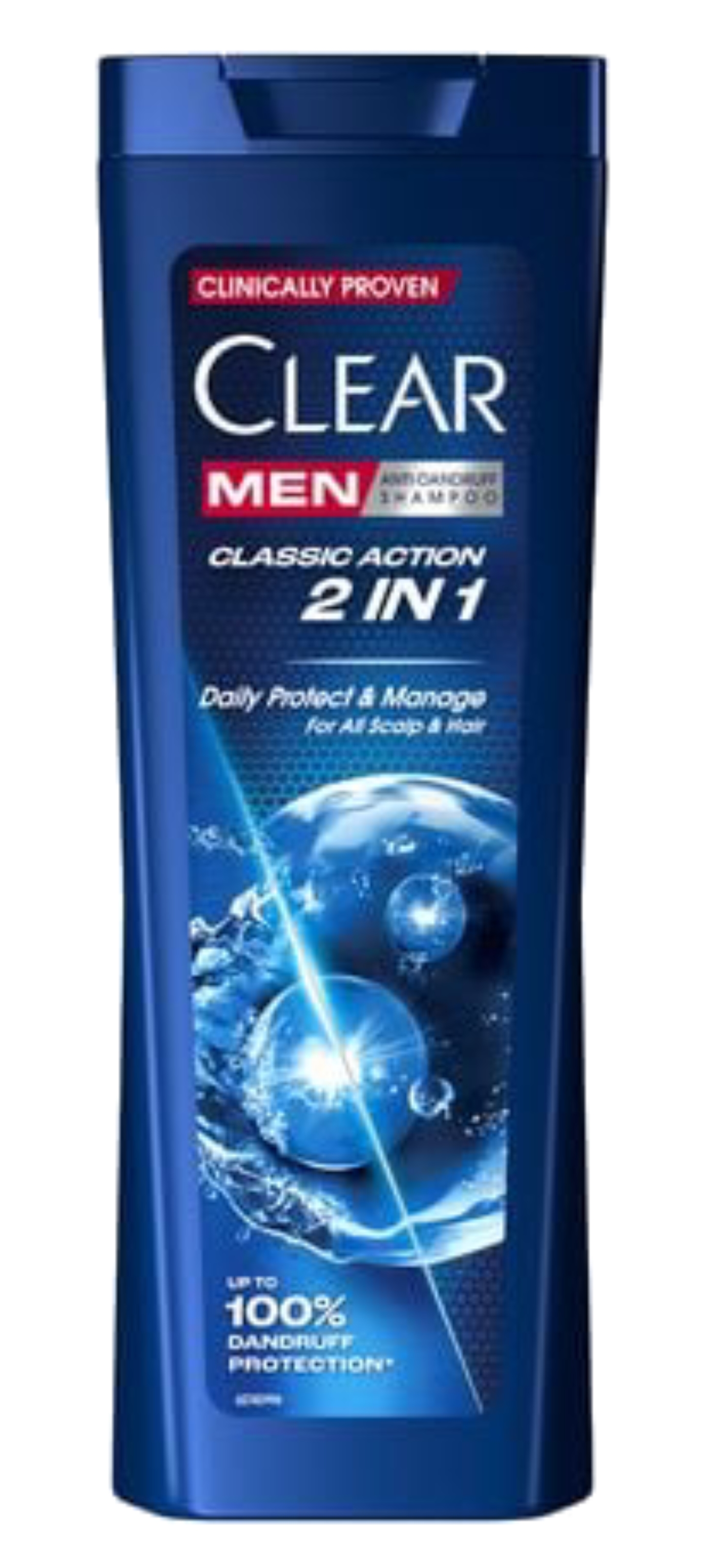 Шампунь мужской CLEAR Classic Action 2 in 1, 360 мл - Фото 1