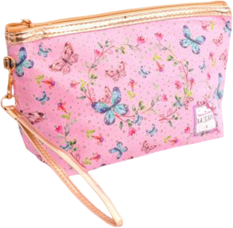 Купити Косметичка дитяча Lukky Рожева з метеликами 24х6 см (T17837) - Фото 1 Косметичка дитяча Lukky Рожева з метеликами 24х6 см (T17837) - Фото 1