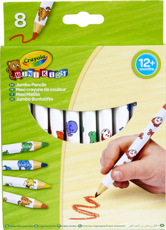 Набор карандашей Crayola Mini Kids Мои первые карандаши, 8 шт. (3678) - Фото 1