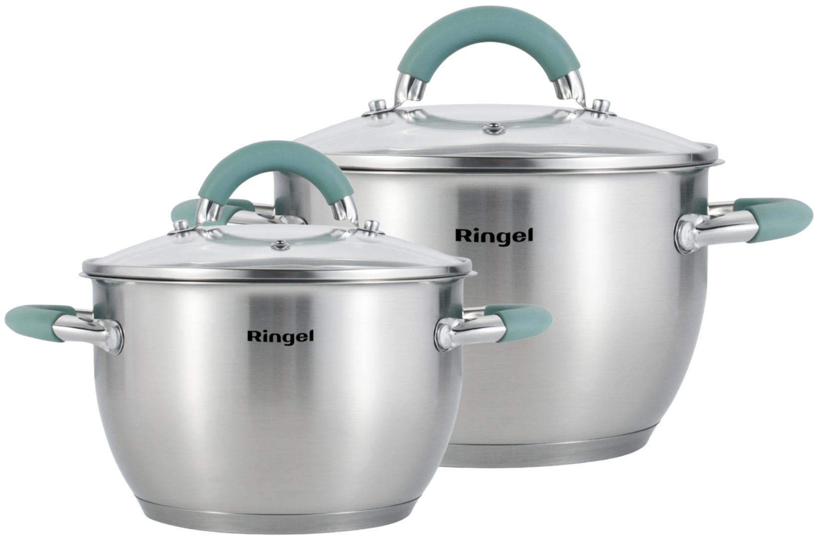 Купить Набор кастрюль Ringel 2.6 л+3.6 л 4 пр. (RG-6011) - Фото 1 Набор кастрюль Ringel 2.6 л+3.6 л 4 пр. (RG-6011) - Фото 1