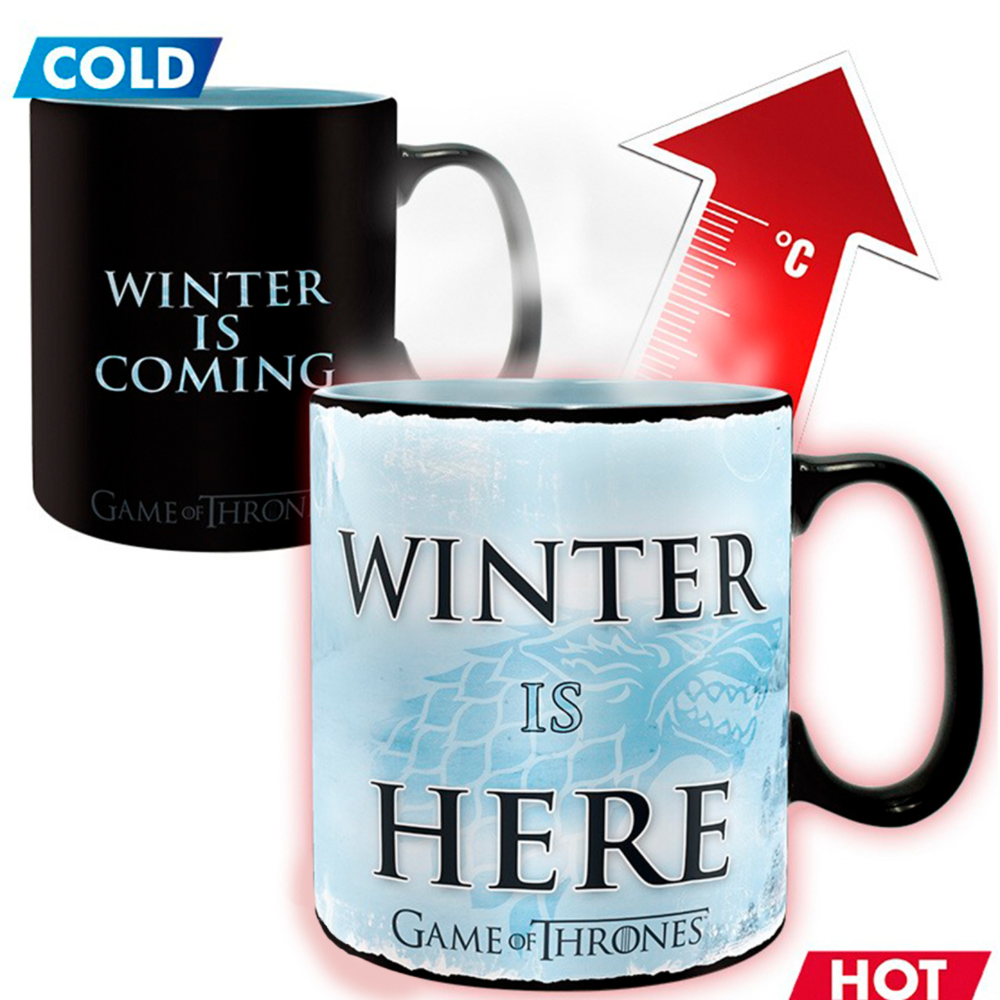 Чашка ABYstyle Чашка хамелеон GAME OF THRONES Winter Is Here (Гра Престолів) 460 мл - Фото 1