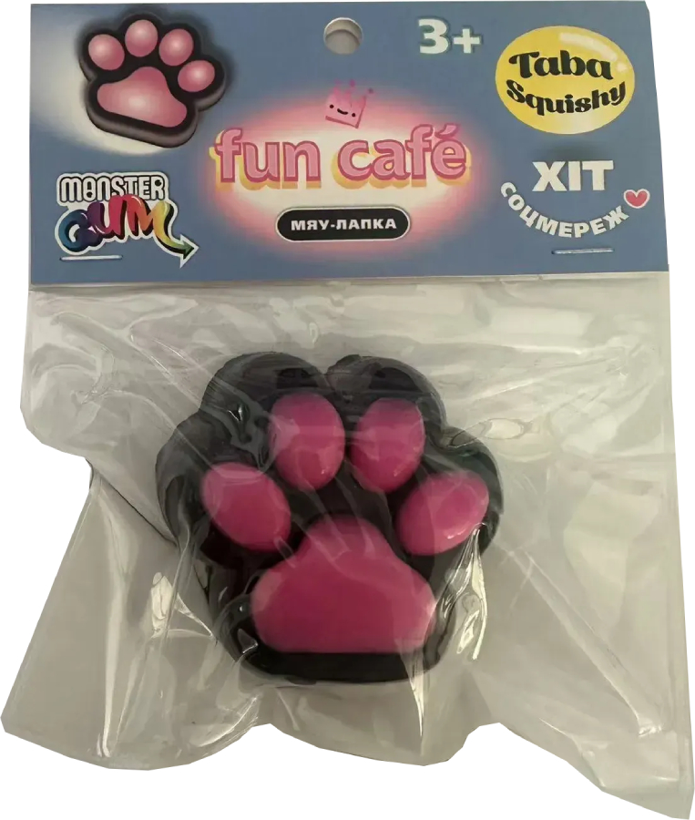 Сквіш Monster Gum Fun Cafe Taba - Мяу-лапка в асортименті (T26183) - Фото 1