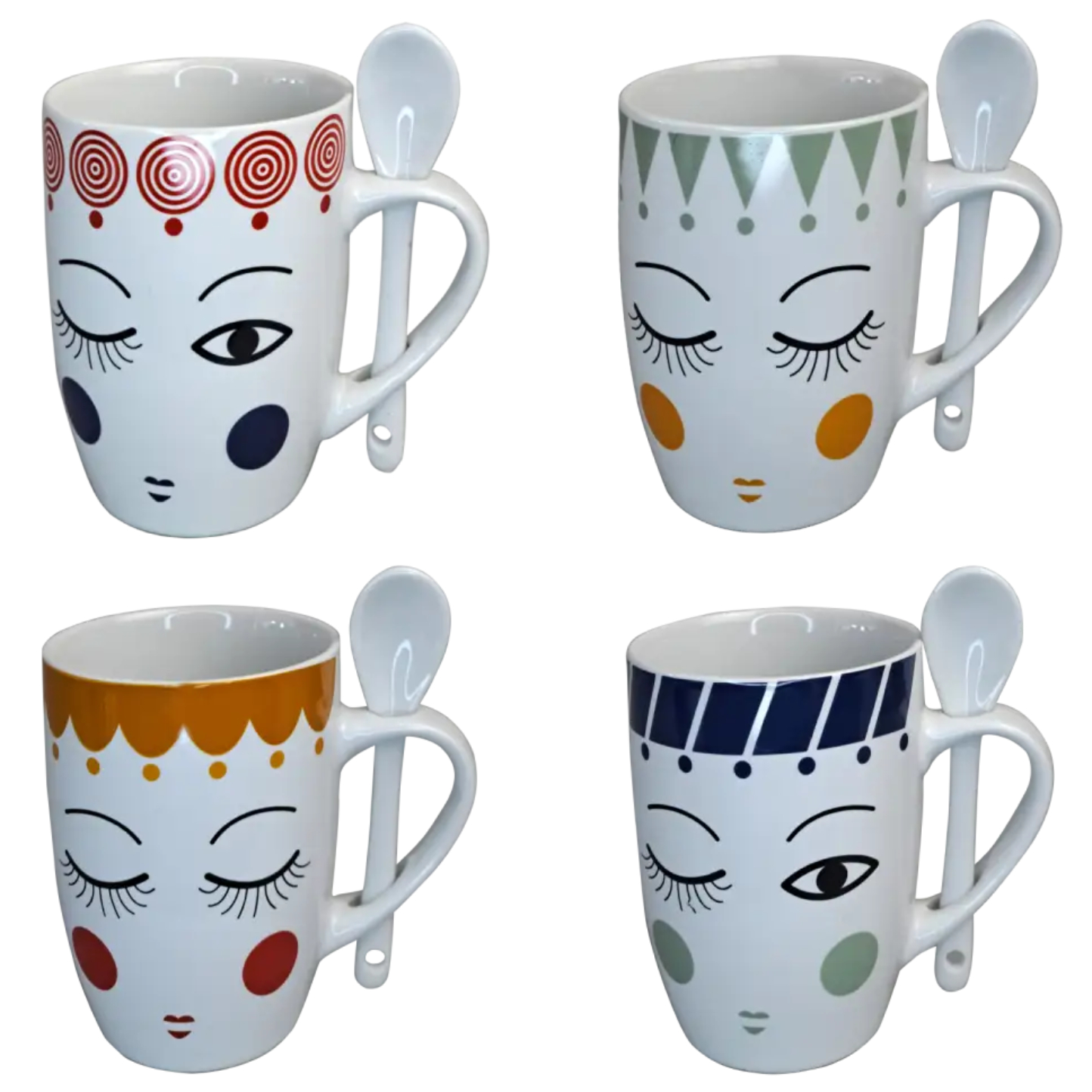 Чашка Vittora Грайливі оченята 350 мл в асортименті (VT-C-97350) - Фото 1