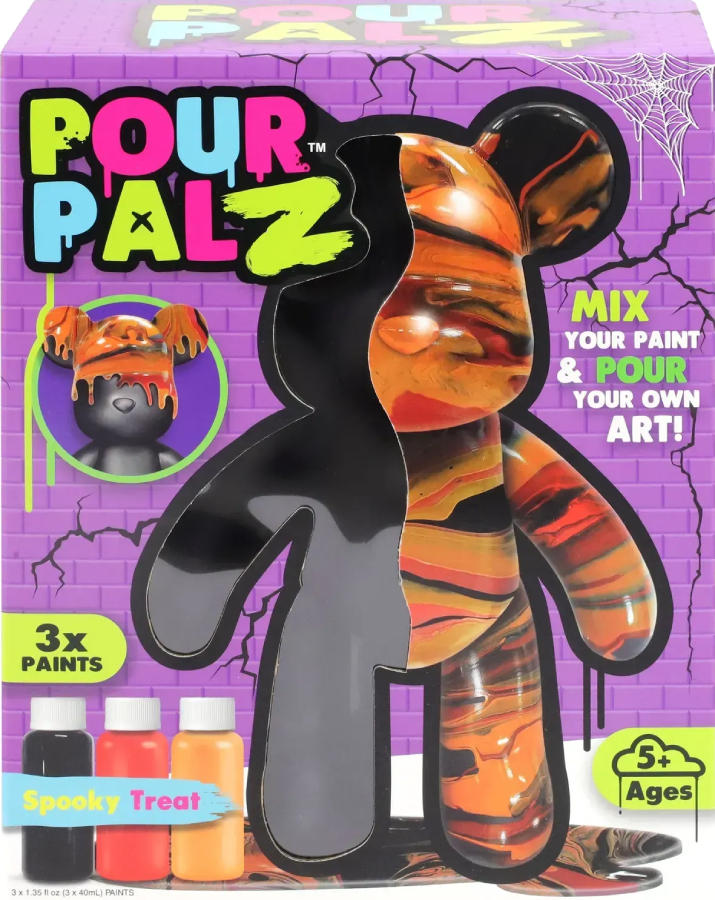 Набор для декупажа и росписи ToyMonster Black Edition Мишка Жуткое угощение (GS-G87784/1) - Фото 1