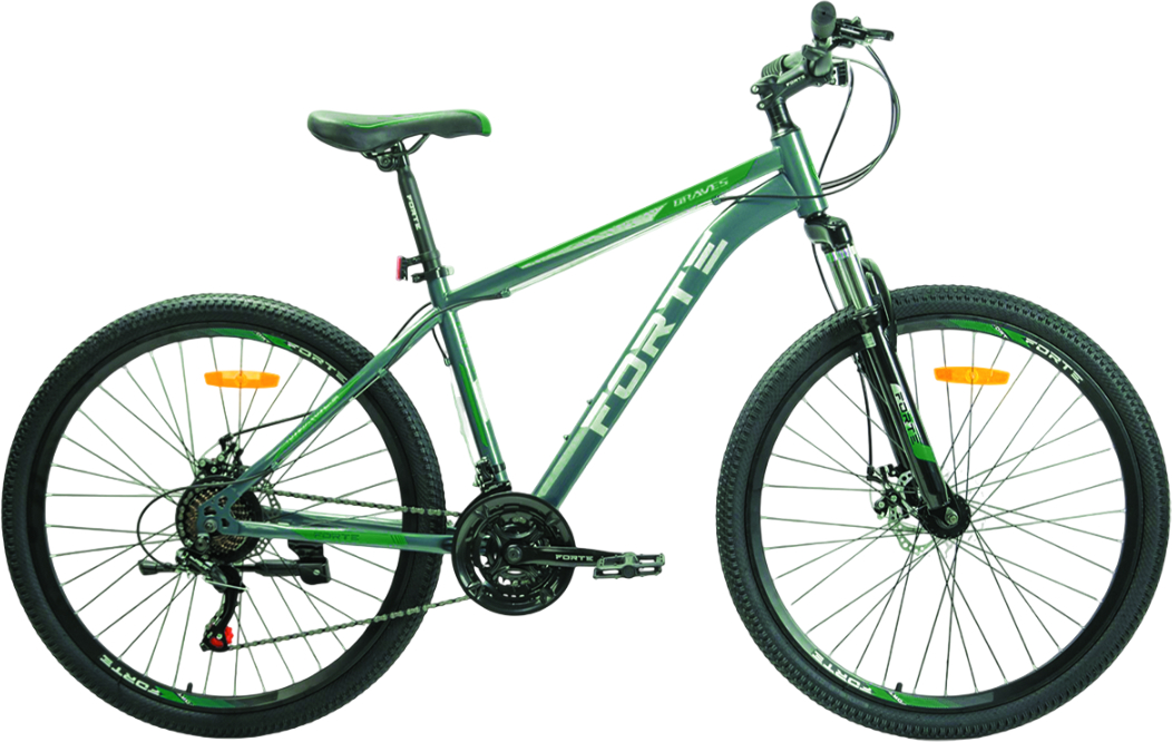 Купити Двоколісний велосипед Forte BRAVES 25.2717-13S Green/gray - Фото 1 Двоколісний велосипед Forte BRAVES 25.2717-13S Green/gray - Фото 1