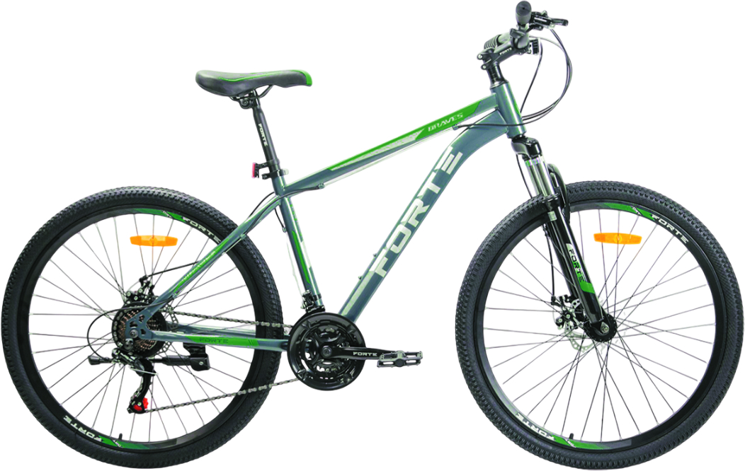 Купити Двоколісний велосипед Forte BRAVES 25.2919-23S Green/gray - Фото 1 Двоколісний велосипед Forte BRAVES 25.2919-23S Green/gray - Фото 1