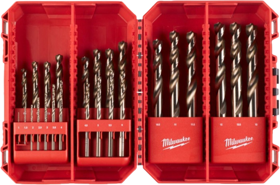 Набор сверл Milwaukee HSS-Co DIN338 25 шт. (4932493868) - Фото 1