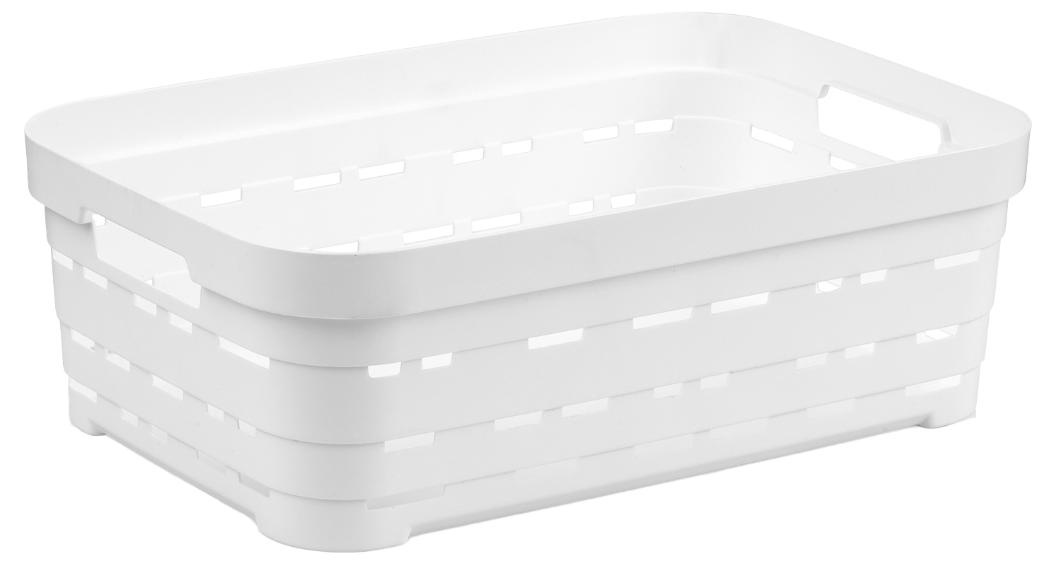 Корзина для хранения Idea Home Pyramid White б/кр. 24x17,5x8 см (00610 White) - Фото 1