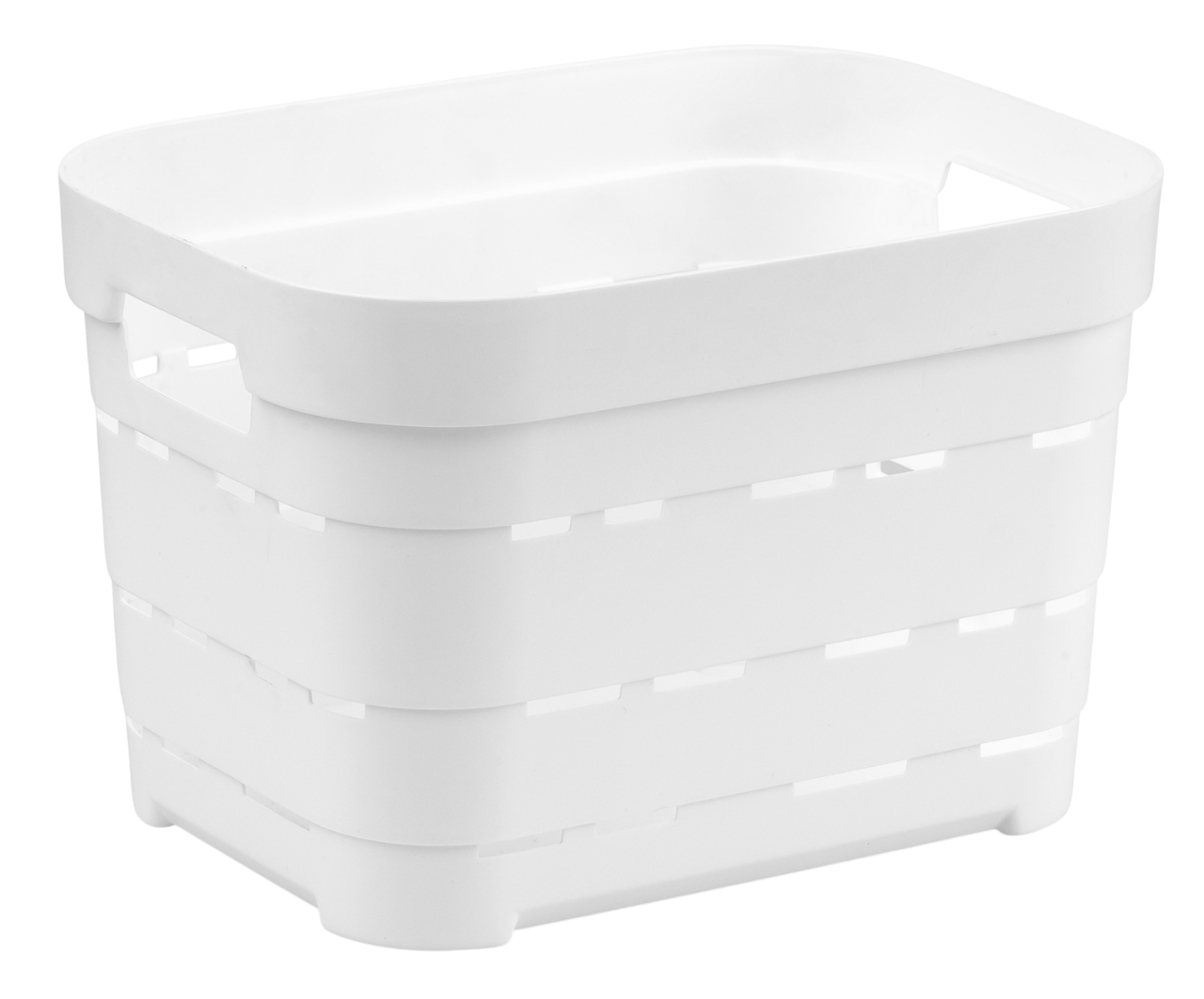 Корзина для хранения Idea Home Pyramid White б/кр. 24x17,5x16 см (00612 White) - Фото 1