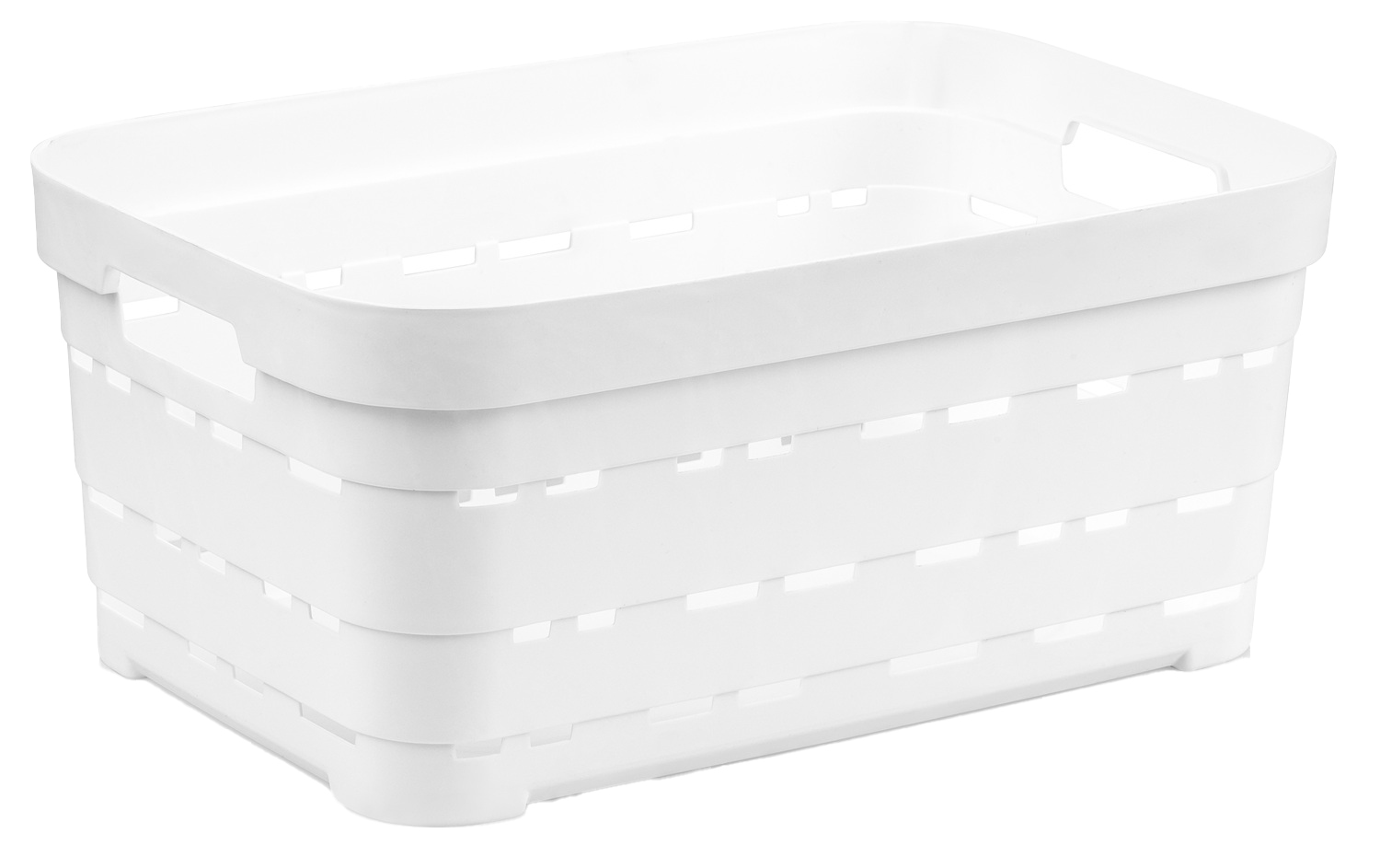 Корзина для хранения Idea Home Pyramid White б/кр. 36x24x16 см (00616 White) - Фото 1