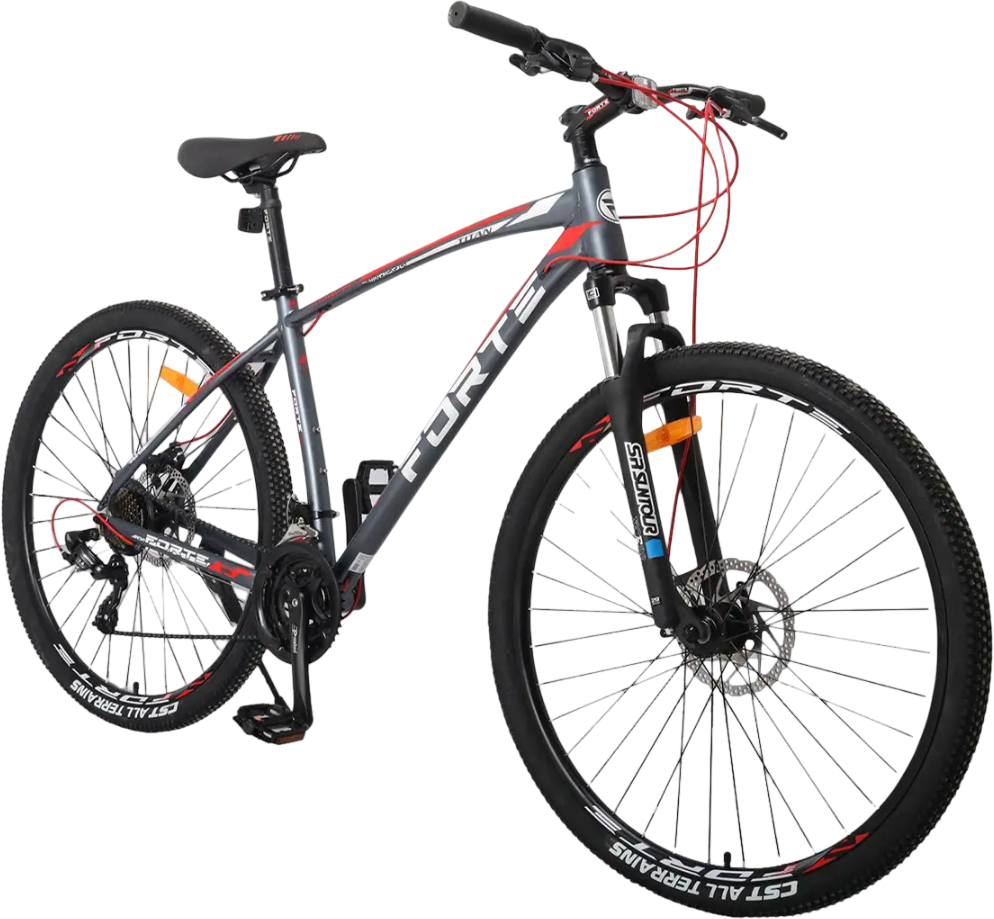 Купити Двоколісний велосипед Forte TITAN Gray/Red - Фото 1 Двоколісний велосипед Forte TITAN Gray/Red - Фото 1