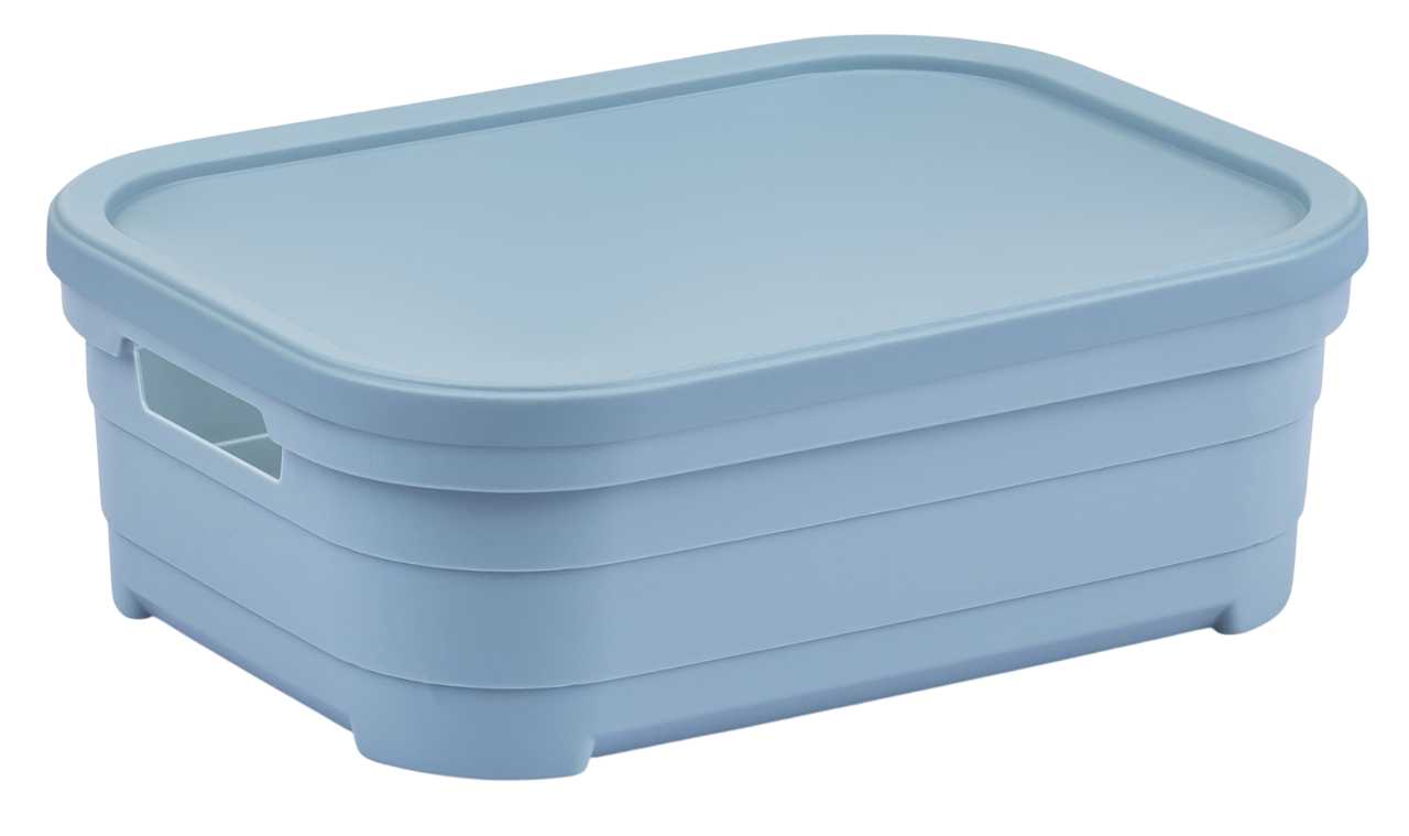 Корзина для хранения Idea Home Pyramid Blue с/кр. 24x18,3x8.5 см (00637 Blue) - Фото 1