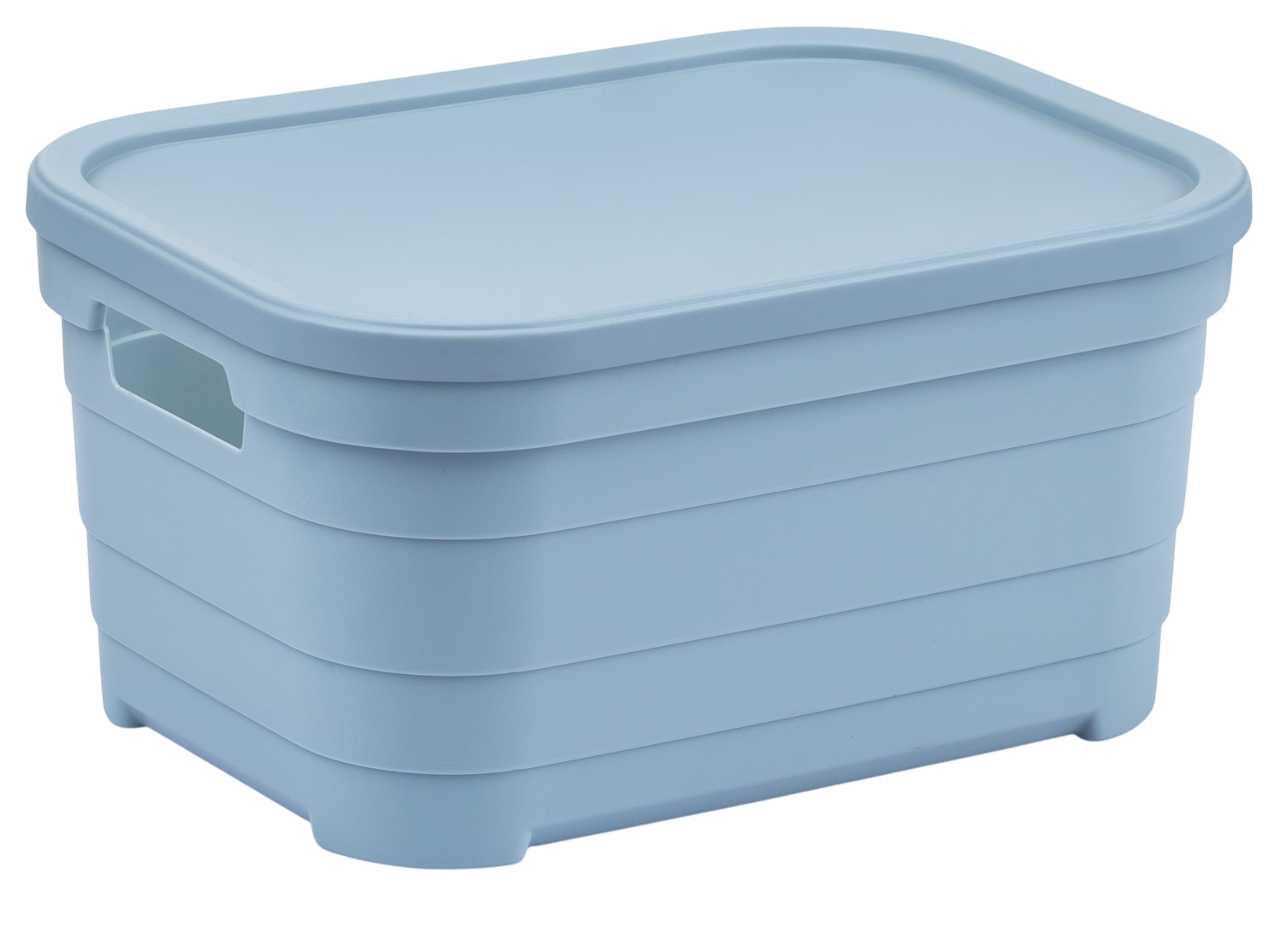 Корзина для хранения Idea Home Pyramid Blue с/кр. 24x18x12.5 см (00638 Blue) - Фото 1