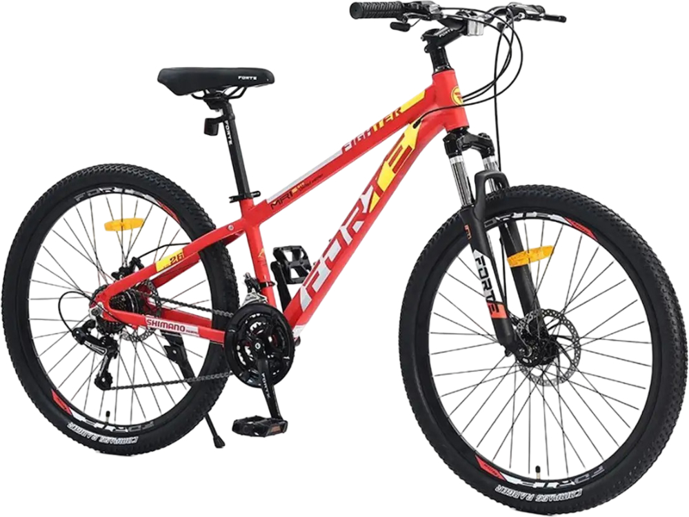 Купити Двоколісний велосипед Forte Fighter 12"/24" Red/Yellow - Фото 1 Двоколісний велосипед Forte Fighter 12"/24" Red/Yellow - Фото 1