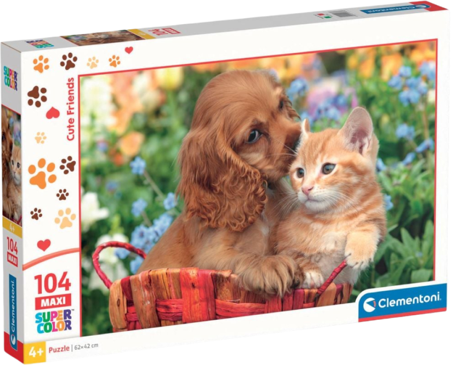 Пазли (3-4 роки) Clementoni Noli Cute Friends серія MAXI 104 ел. (25763) - Фото 1