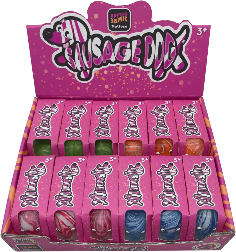 Купити Антистрес іграшка Monster Gum Крутий заміс - Marble Sausage Dog в асортименті (38979) - Фото 1 Антистрес іграшка Monster Gum Крутий заміс - Marble Sausage Dog в асортименті (38979) - Фото 1