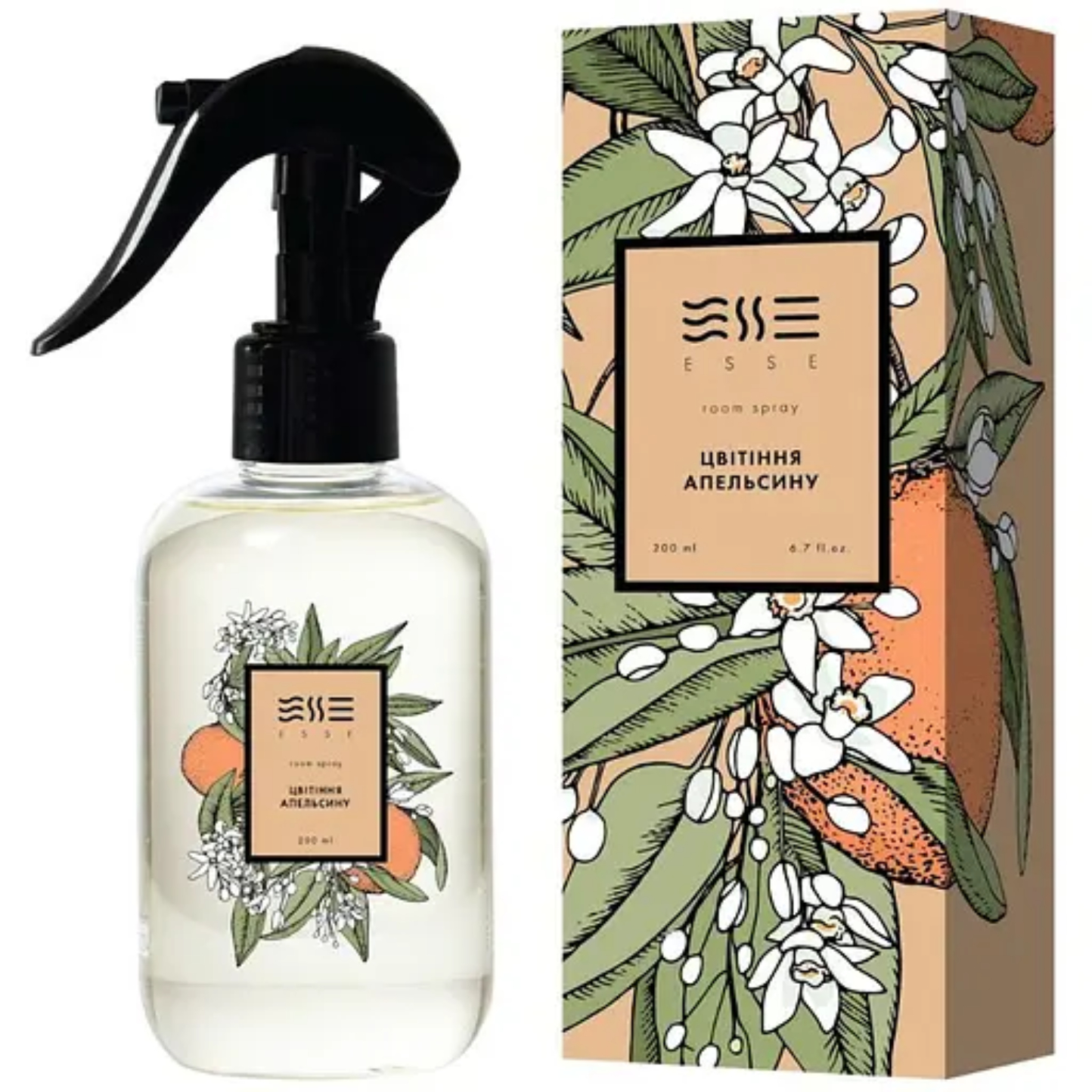 Купить Освежитель воздуха спрей Esse Home Рум спрей Цветение апельсина 200 мл (4820288090755) - Фото 1 Освежитель воздуха спрей Esse Home Рум спрей Цветение апельсина 200 мл (4820288090755) - Фото 1