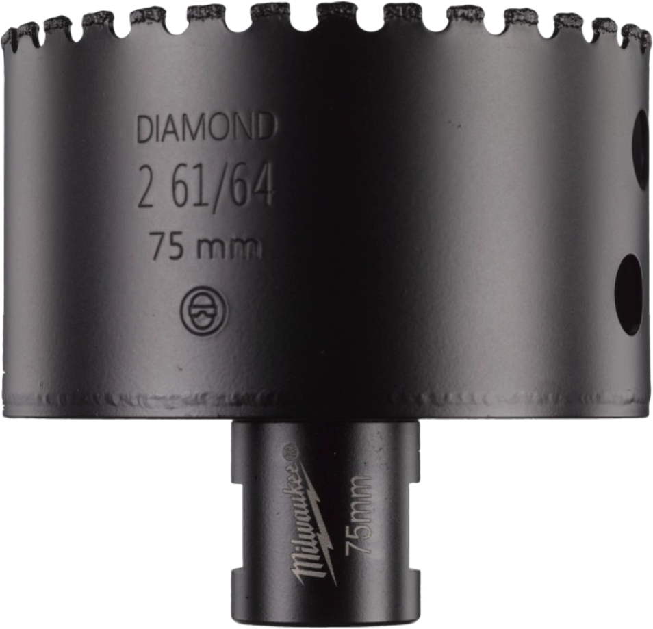 Коронка по керамограниту Milwaukee Diamond Max 75 мм (4932478286) - Фото 1