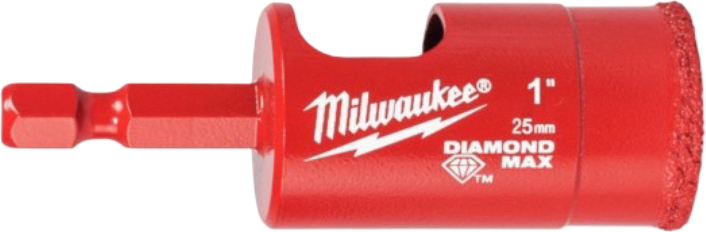 Коронка по керамограниту Milwaukee Diamond Plus 25 мм (4932498350) - Фото 1