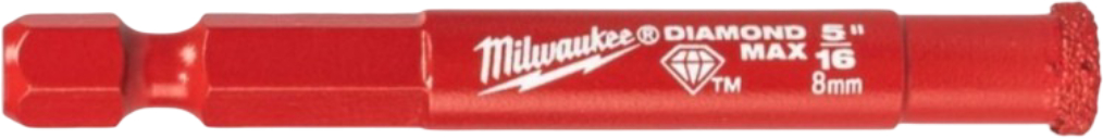 Коронка по керамограниту Milwaukee Diamond Plus/Max 8 мм (4932498343) - Фото 1