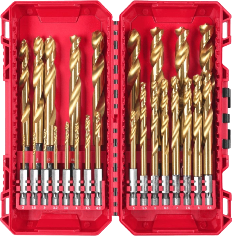 Набор сверл Milwaukee SHOCKWAVE HSS-TiN PACKOUT (4932500420) - Фото 1