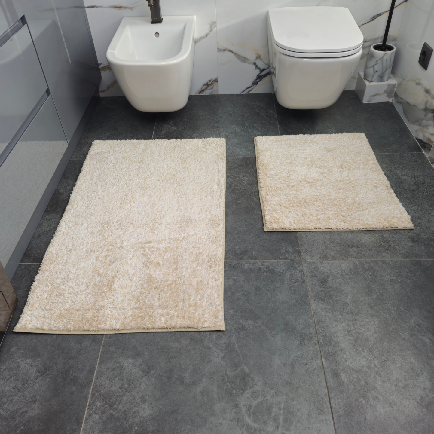 Набор ковров DarianA Comfort 60х100+60х50 см Бежевый (1000009995) - Фото 1