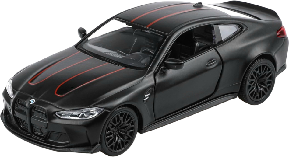 Колекційний легковий транспорт TechnoDrive BMW M4 CSL 2023 чорний (250435U) - Фото 1