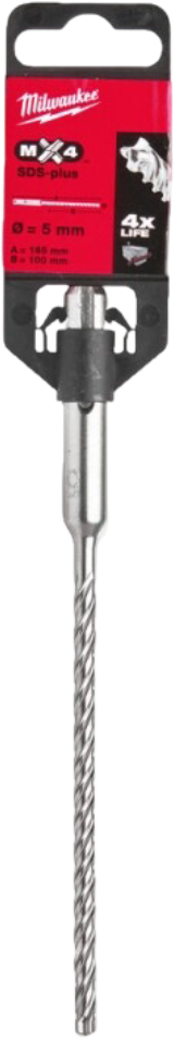 Бур Milwaukee SDS-PLUS MX4 5,0х165х100 мм (4932352008) - Фото 1