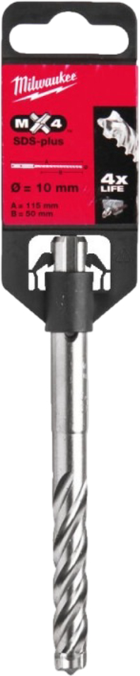 Бур Milwaukee SDS-PLUS MX4 10,0х115х50 мм (4932352025) - Фото 1